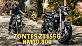 ZONTES ZT155G REVIEW TERPADU MALAYSIA 2022 [upl. by Rhtaeh871]