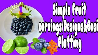 🎯📌Beautify your plate even with simple Platting 🍽️ Cmon Lets do simple fruits carvings 🎯📌ASMR [upl. by Correna]