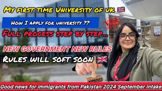 My First vlog on uk university full tourGood news for immigrants new government new rules 2024 [upl. by Chud]