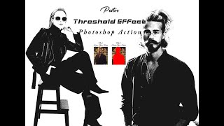 Poster Threshold Effect Photoshop Action [upl. by Kimmy431]