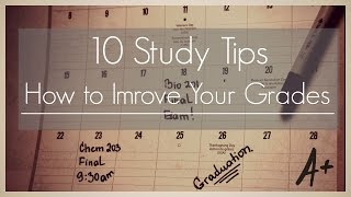 10 Study Tips II How to improve your grades [upl. by Bergren]