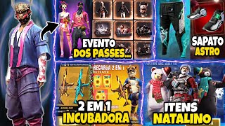 INCUBADORA 2 EM 1 PASSES ANTIGOS CONFIRMADO CALÇA E TÊNIS ANGELICAL  NOVIDADES FREE FIRE [upl. by Rudolph]