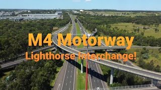 M4 Motorway Lighthourse Interchange Sydneys West [upl. by Yesllek]