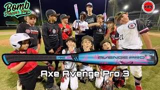 Hitting w the 2024 AXE AVENGE PRO 3  USSSA bat review [upl. by Blondelle]