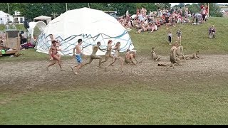 Secret Garden Party 2017  Naked Mud Sliding on Sunday YOLO [upl. by Cotter]