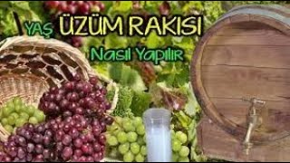 EVDE YAŞ ÜZÜM RAKISI YAPIMI [upl. by Hugon]