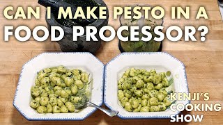 Can I Make Pesto in the Food Processor  Kenjis Cooking Show [upl. by Lucina]