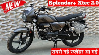 New 2024 Hero Splendor Plus Xtec 20 Review  splendor plus 2024 model  splendor bike  hero bike [upl. by Quartet872]