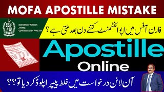 How many days are needed for MOFA apostille appointment date  What if you upload wrong document [upl. by Giff]