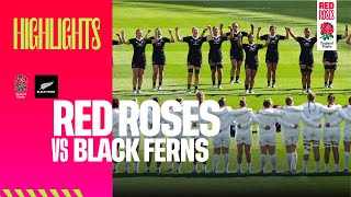 WORLD CHAMPIONS DEFEATED  Red Roses v Black Ferns higlights [upl. by Anaoy]