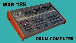 MXR 185 Vintage Drum Machine 1983  HD DEMO  SAMPLE PACK [upl. by Magnusson146]