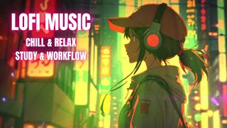 City walk sparkling lights19 Chill Lofi Music Beats Chill amp Relax  Study amp Workflow over 1 hour [upl. by Les]