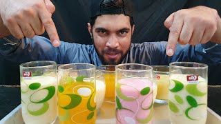 Trying Different Delicious Cold Drinks  Relaxing ASMR [upl. by Buckels]