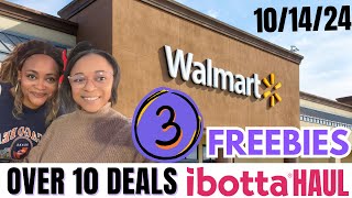 Walmart Deals 101424 Walmart Ibotta Haul Couponing At Walmart This Week 3 FREEBIES 13 DEALS [upl. by Siravart]