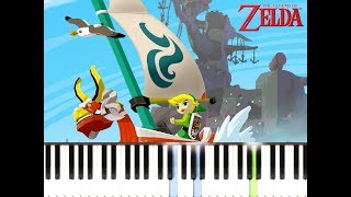 Zelda  Wind Waker GC  Molgera Theme Easy Piano Tutorial  Synthesia [upl. by Jeff]