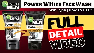 Garnier Power White Double Action Face Wash Review  Garnier Men Face Wash [upl. by Eadwine259]