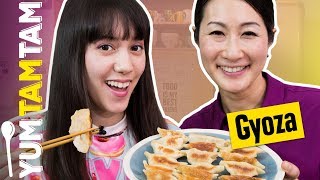 Wir machen JAPANISCHE GYOZA selbst  Japanische Teigtaschen mit Kaoru Iriyama  yumtamtam [upl. by Cherri612]