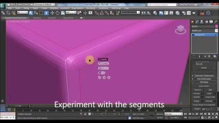 How to make round edges in 3ds max how to fillet edges [upl. by Anaytat531]