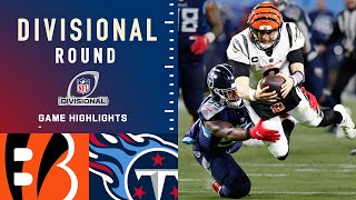 Bengals vs Titans Divisional Round Highlights  NFL 2021 [upl. by Laitselec479]