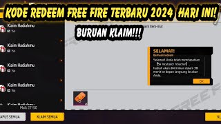 KODE REDEEM FF HARI INI 2024  KODE REDEEM FREE FIRE TERBARU 2024 HARI INI [upl. by Tnerual]