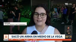 Sacó un arma en medio de La Vega [upl. by Ymarej439]