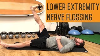 Lower Extremity Nerve Flossing  Leg Numbness Exercise [upl. by Arria]