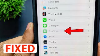 How to Fix Facetime Option Greyed Out in Settings on iPhone  FaceTime in Settings [upl. by Elane]