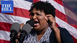 Stacey Abrams delivers PASSIONATE speech on voting rights voter suppression laws [upl. by Lacee153]