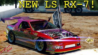 NEW LSSWAPPED RX7 CUSTOM INSANE POWER INSANE DRIFTING Assetto Corsa Graphics Mod [upl. by Saddler]