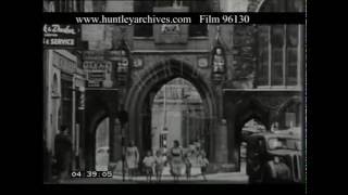 Historic Streets Of Bristol 1950s  Film 96130 [upl. by Eireva303]