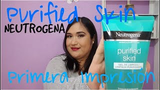 Gel limpiador PURIFIED SKIN de NEUTROGENA primera impresión  DETODOSVLOG [upl. by Noryb]