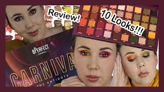 BPerfect x Stacey Marie Carnival IV The Antidote Palette  10 Looks  Review [upl. by Nordgren552]