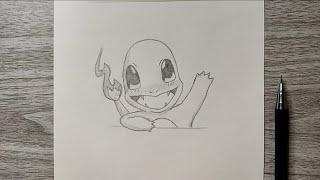 How to draw Charmander  Pokemon [upl. by Sesom]