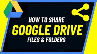 How to Share Google Drive Files or Folders With A Link [upl. by Merceer259]