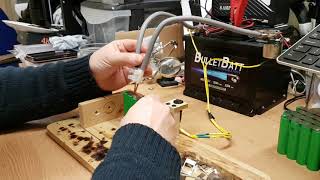 DIY Battery Spot Welder  Welding up some 18650 cells [upl. by Larry]