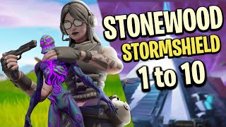 TWINE PEAKS Storm Shield Defense 2  Step By Step Building Ramp Amp  Fortnite Save The World [upl. by Coulson]