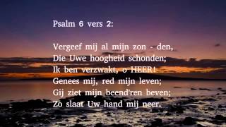 Psalm 6 vers 1 2 en 9  O HEER Gij zijt weldadig [upl. by Conlin431]