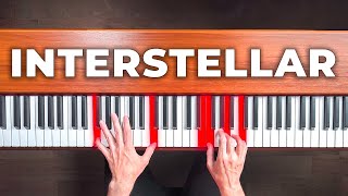 How to play Interstellar on the Piano Beginner Tutorial [upl. by Rodoeht715]