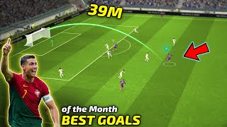 TOP 10 GOALS OF THE MONTH  efootball 2024 [upl. by Gates]