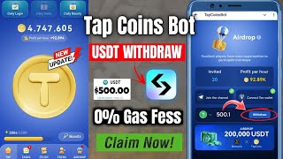 How to Withdraw Tap Coin Bot USDT in Bitget Wallet  Tap Coin Bot Step by Step USDT Withdrawal [upl. by Apfel]