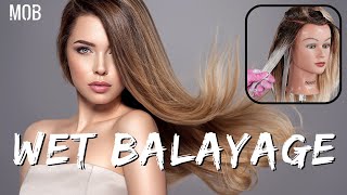 Effortless Wet Balayage Tutorial Master SunKissed Perfection [upl. by Gerick]