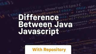 Difference between java javascript [upl. by Takashi]