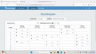 Stundenplan im Schulmanager Gymnasium Landsberg [upl. by Kimberlee]