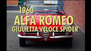 Walk around  1960 Alfa Romeo Giulietta Veloce Spider [upl. by Norri234]