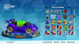 ctr nitrofueled unlocking Champion kart  all time trial star 2 [upl. by Melita661]