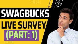 UK Swagbucks Live survey part 1 [upl. by Kial]