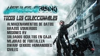 Metal Gear Rising Revengeance  Localización de todos los Coleccionables y más [upl. by Erasme]