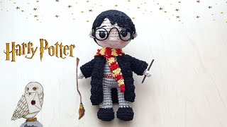 👨‍🏫 HARRY POTTER AMIGURUMI  TUTORIAL PASO A PASO  SEGUNDA PARTE  🧑‍🏫 [upl. by Zemaj]