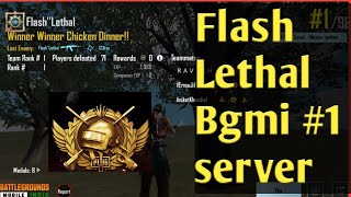 Bgmi top 1server hacker gameplay l Flash Lethal l full hack gameplay 45kill bgmi [upl. by Shalna]