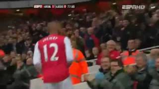 Arsenal Vs Leeds 10 Thierry Henry Goal English Commentary [upl. by Aralc]